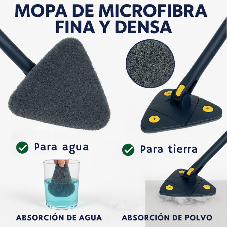 Fregona autoescurrible limpia sin esfuerzo - FácilMop