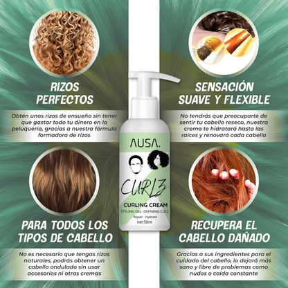 PACK Crema GlowCurl™- Controla el frizz y Recupera tus rizos.