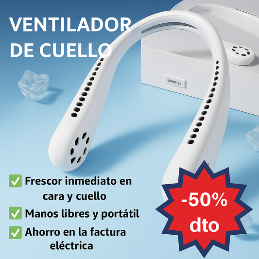 Ventilador NeckCool Pro Olvídate del calor y refréscate donde quiera que vayas