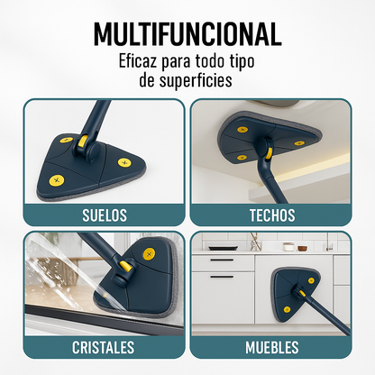 FácilMop™ - Fregona autoescurrible, limpia sin esfuerzo y sin agacharte