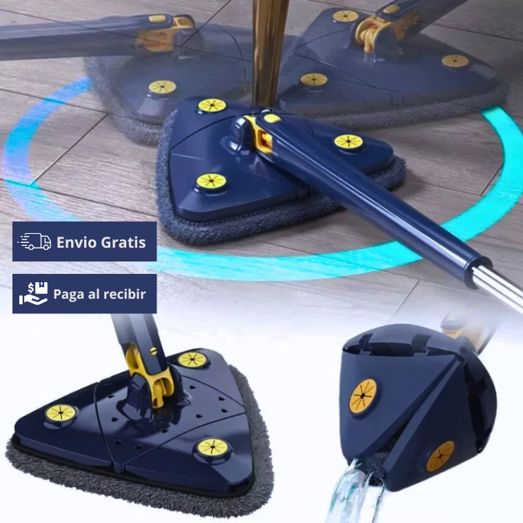 FácilMop™ - Fregona autoescurrible, limpia sin esfuerzo y sin agacharte