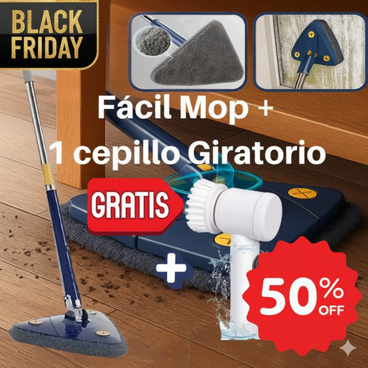 FácilMop™ - Fregona autoescurrible, limpia sin esfuerzo - Black Friday